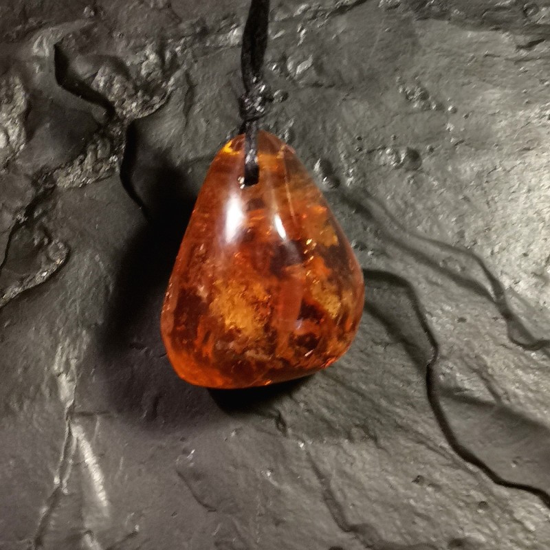 Ambre du Mexique - pendentif pièce unique 13